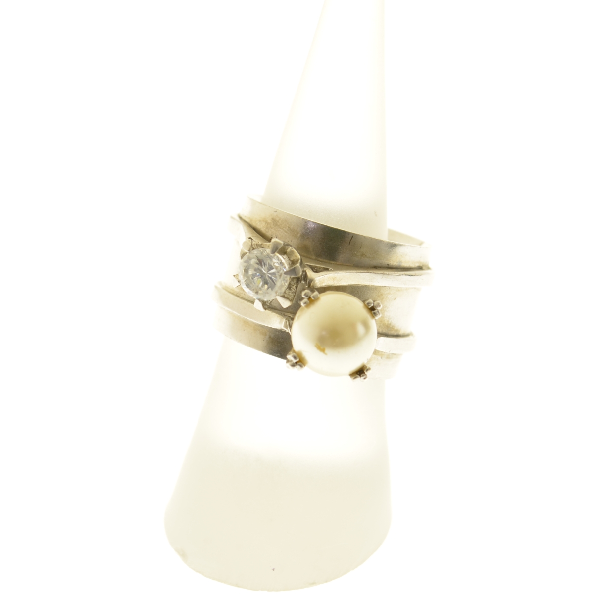 MAYU / ޥθring motif ring (pearl / cubiczirconia/silver)󥰡רܺٲ
