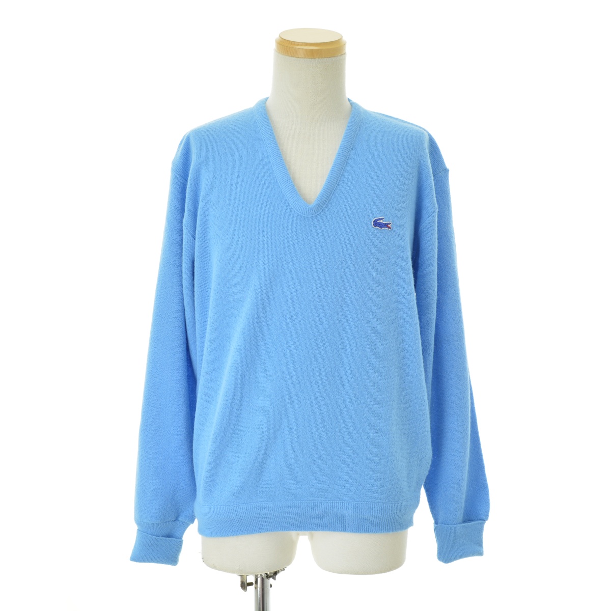 70s IZOD LACOSTE アイゾッドラコステ 糸巻きタグ Vネックニット - ニット