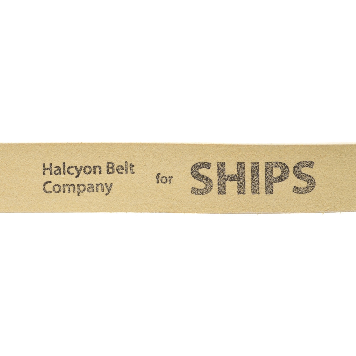 HALCYON BELT COMPANY × SHIPS / ハルシオンベルトカンパニー × シップス イングランド製 レザーガチャ ベルト  -ブランド古着の買取販売カンフル