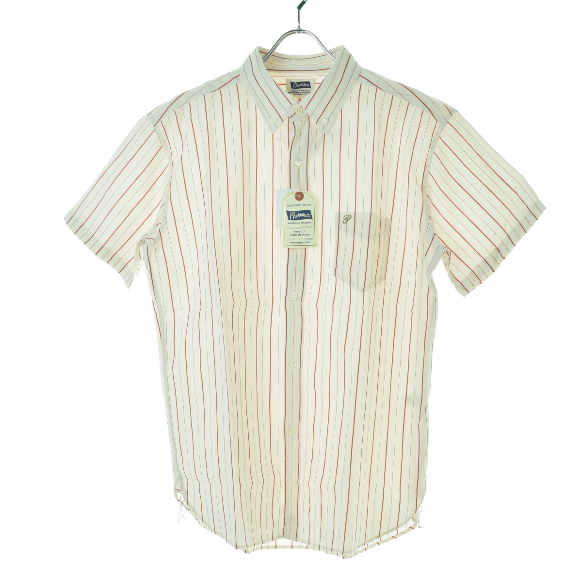 PHERROW'S / եθ21S-PBDS2 S/S STRIPE BD SHIRTS ȥ饤 ܥȾµġרܺٲ