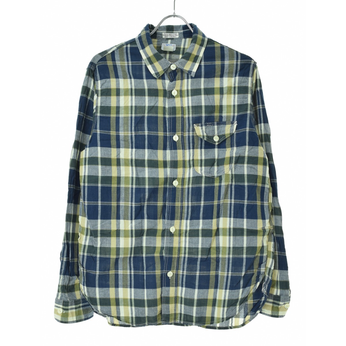 WORKERS K&TH / θWork Shirt - Green Madras  ꡼ޥɥ饹åĹµġרܺٲ