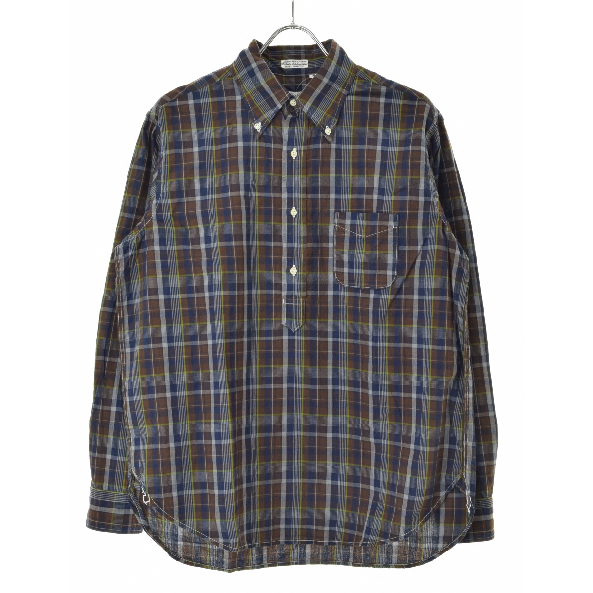 WORKERS K&TH / θPullover BD - Brown Madras ץ륪Сܥ ޥɥ饹åĹµġרܺٲ