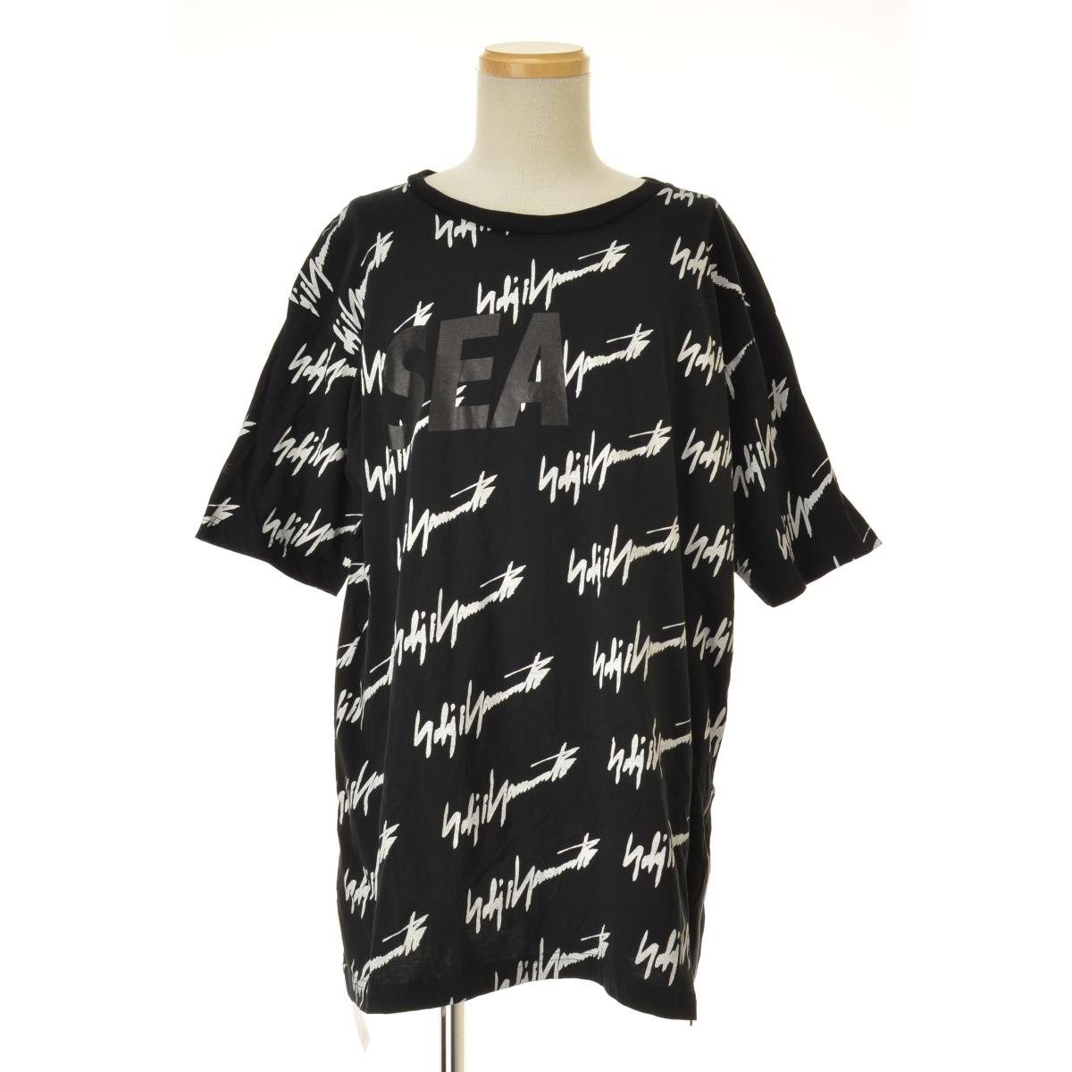 WIND AND SEA  WILDSIDE YOHJI YAMAMOTO / 󥷡  磻ɥ 襦ޥȤθMONOGRAM PRINT T-SHIRTȾµTġרܺٲ