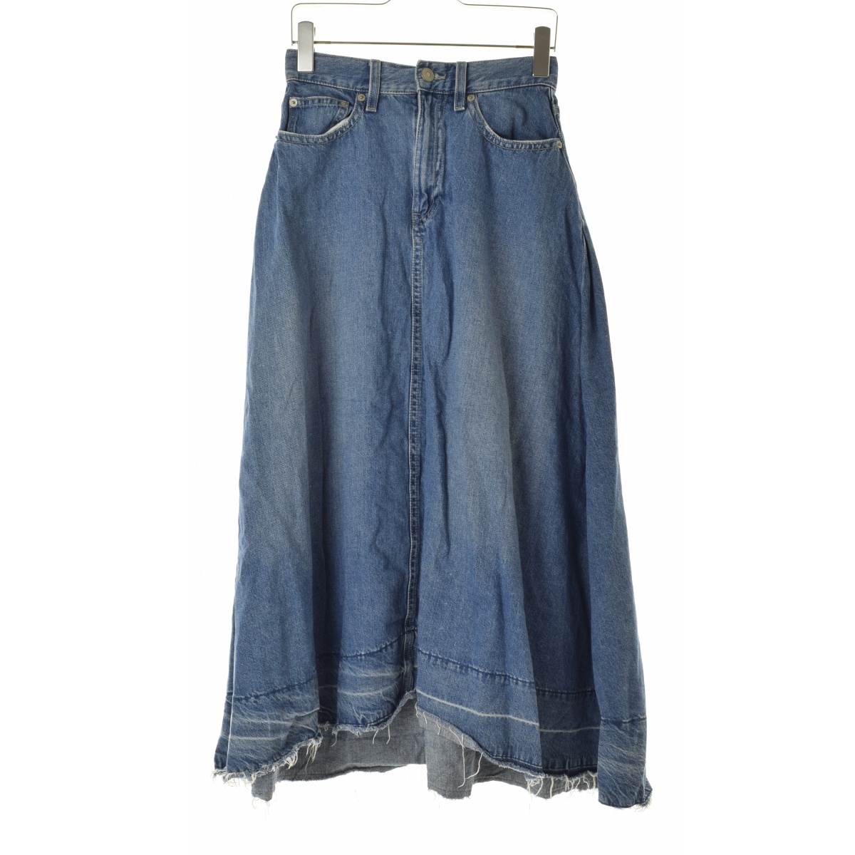 AZUL by moussy / ХޥθFLARE FRINGE DENIM MAXI SKIRTޥǥ˥ॹȡרܺٲ