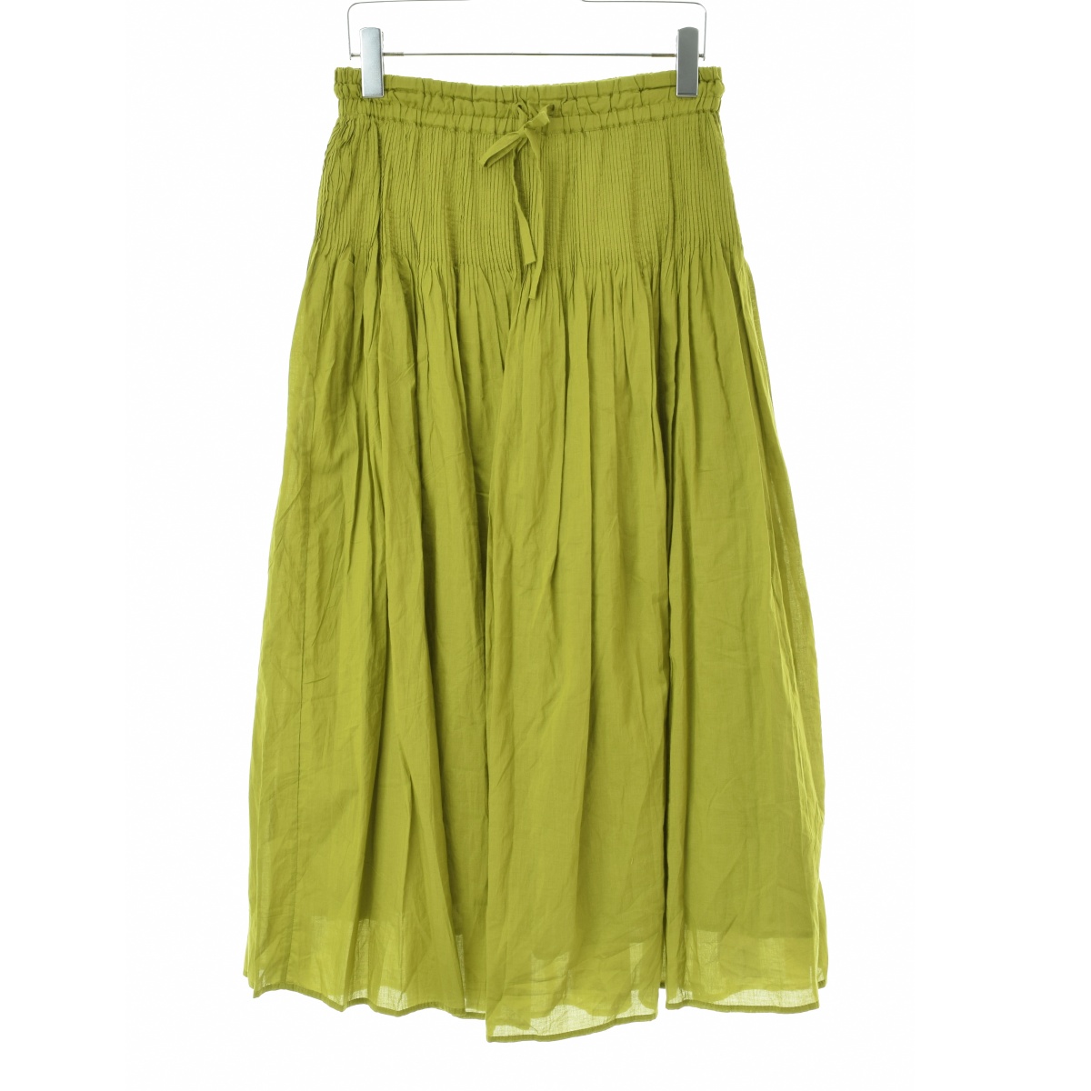 maison de soil / ᥾  θNMDS22166 80'S ORGANIC VOILE PLAIN MINI PINTUCK FLARED SKIRTȡרܺٲ