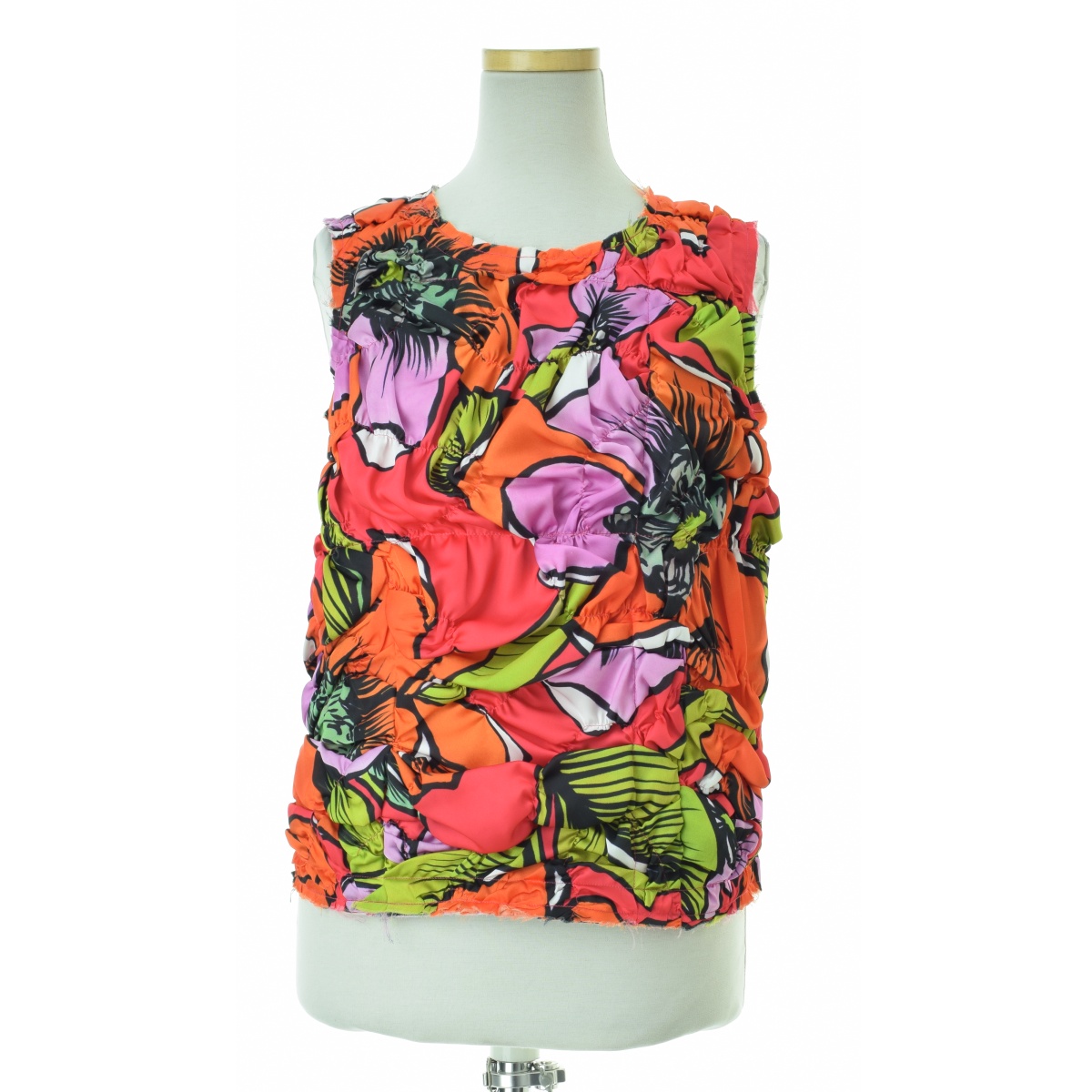 COMME des GARCONS / ǥ륽θ24SS AD2023 GM-B005 FLOWERS PRINTED SATIN TOP եץȥΡ꡼֥֥饦רܺٲ