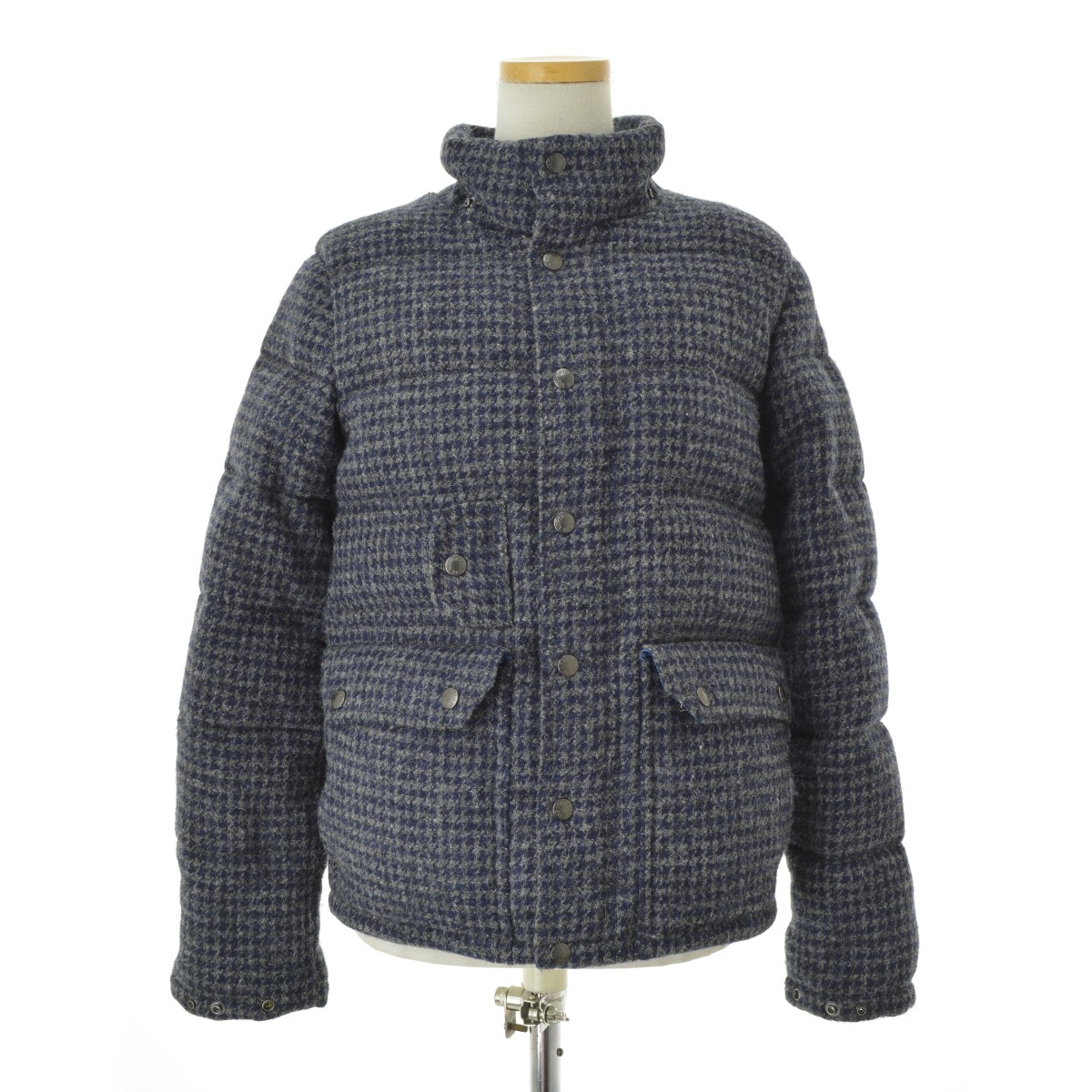 ブランド古着】THE NORTH FACE PURPLE LABEL × Harris Tweed / ノースフェイスパープルレーベル × ハリスツィード  ND2193N ツイード フード付き ダウンジャケット | ダウンジャケット ブランド古着の買取販売カンフル