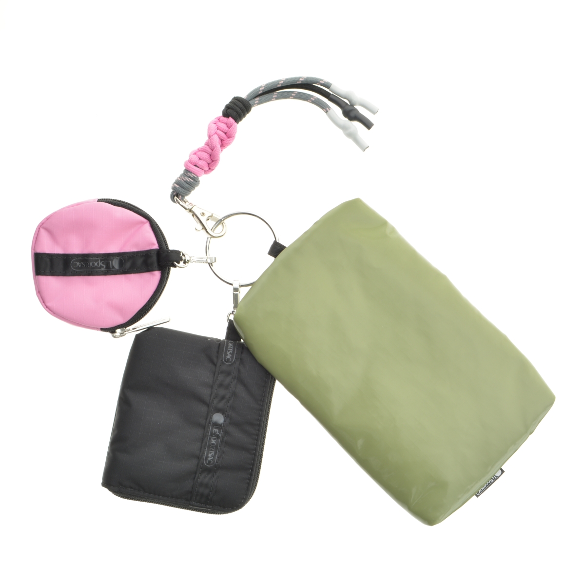 AMERI LeSportsac×AMERI Multi Pouchカーキ　美品 LeSportsac×Ameri Multi Pouch