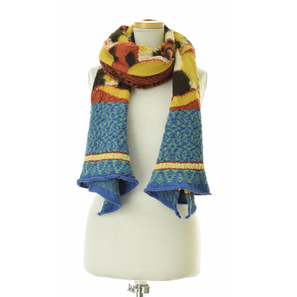 キャピタル kapital キャピタル 縮絨ウール タータンチェックアイヌ