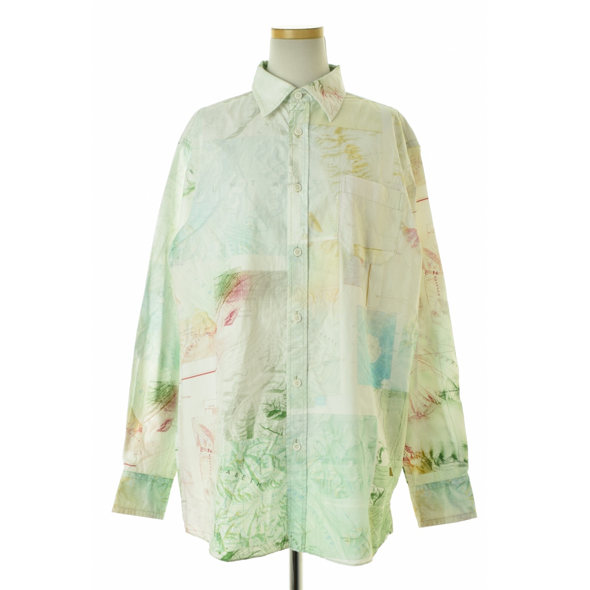 Acne Studios / ͥȥǥθFA-UX-SHIR000003 Map Print ޥå ϿĹµġרܺٲ