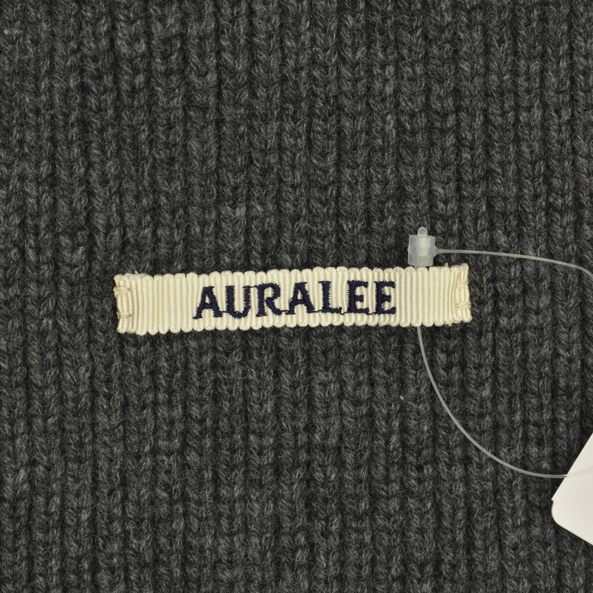 AURALEE LIGHT CASHMERE ニットストール　マフラー　グレー AURALEE LIGHT CASHMERE ニットストール マフラー グレー N