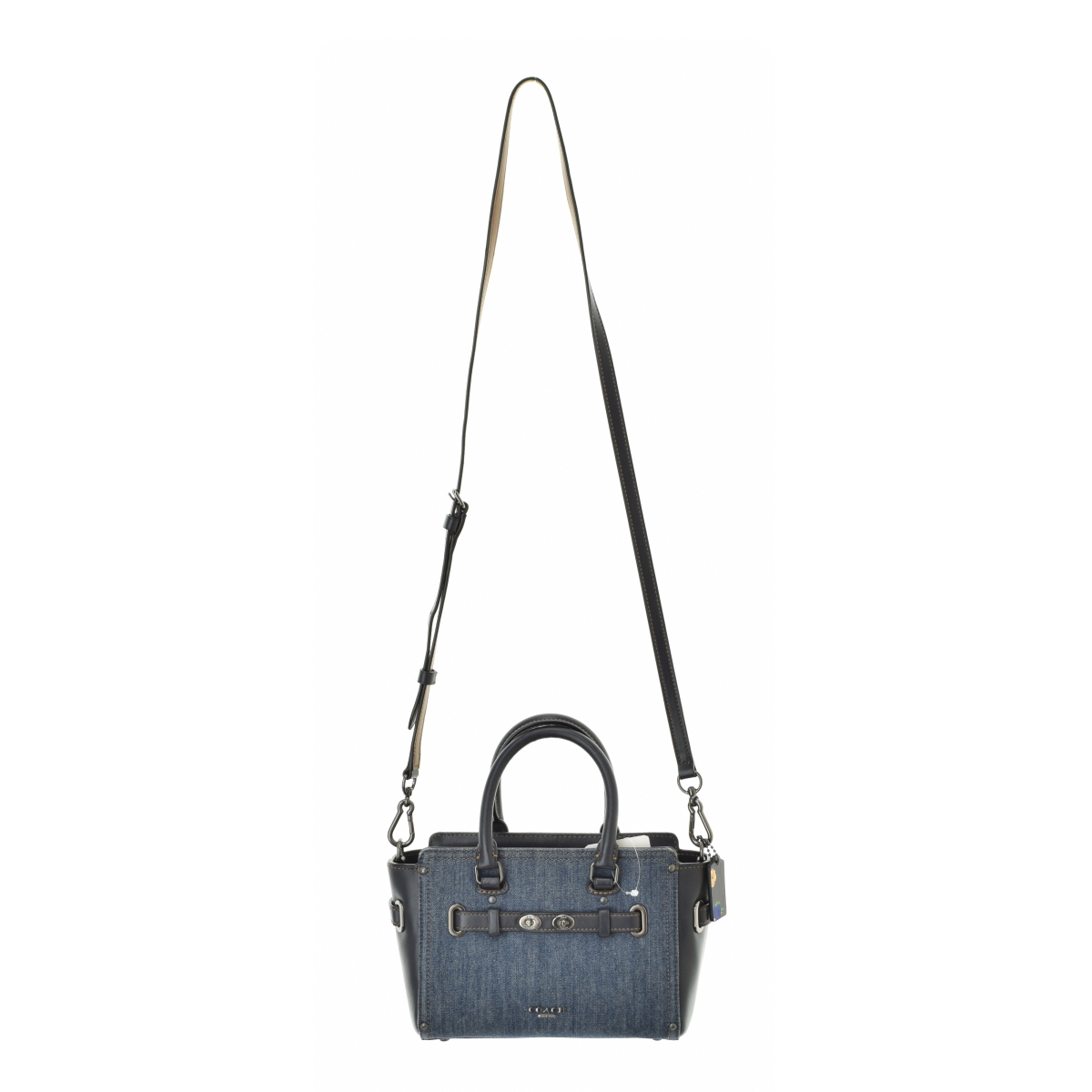 COACH デニムネイビー 2wayショルダーバッグ COACH コーチ スワッガー 2way デニム ショルダーバッグ 美品 【公式通販】