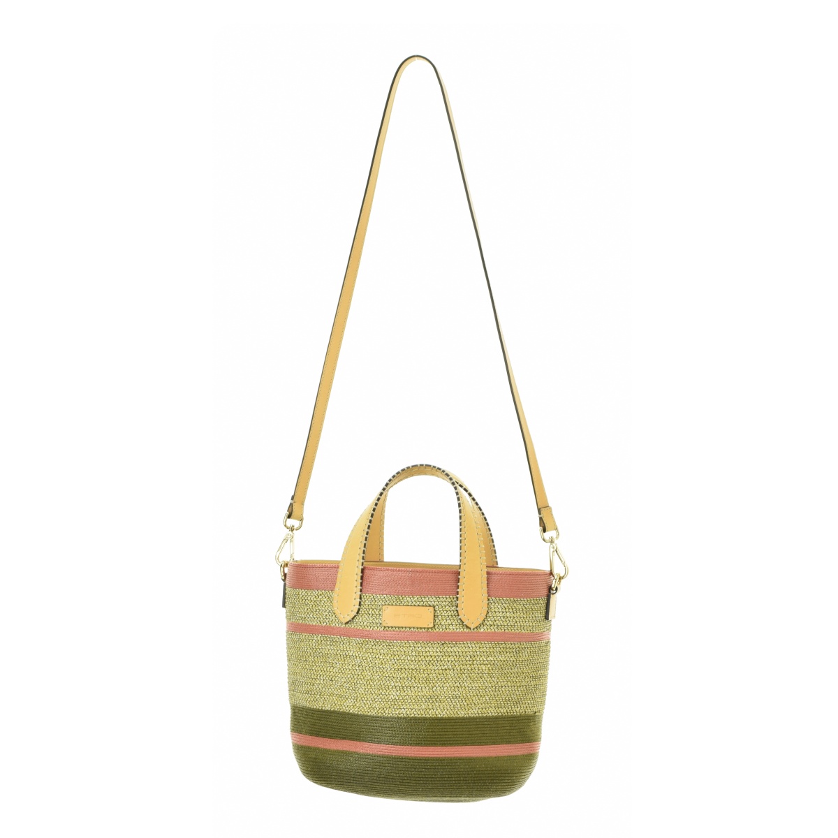 ブランド古着】ETRO / エトロ 2WAY ストライプカゴ トートバッグ 