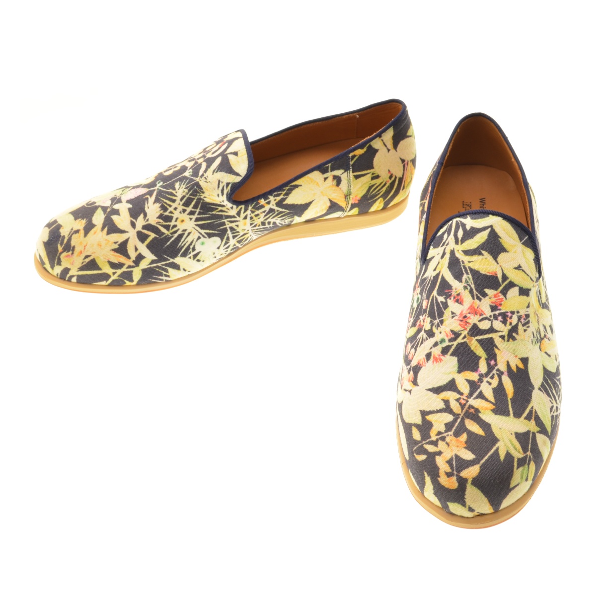 White Mountaineering  KIDS LOVE GAITE / ۥ磻ȥޥƥ˥  å֥ȤθWM1471802 Oxford Botanical Print Vibram Sole Opera Shoes塼רܺٲ