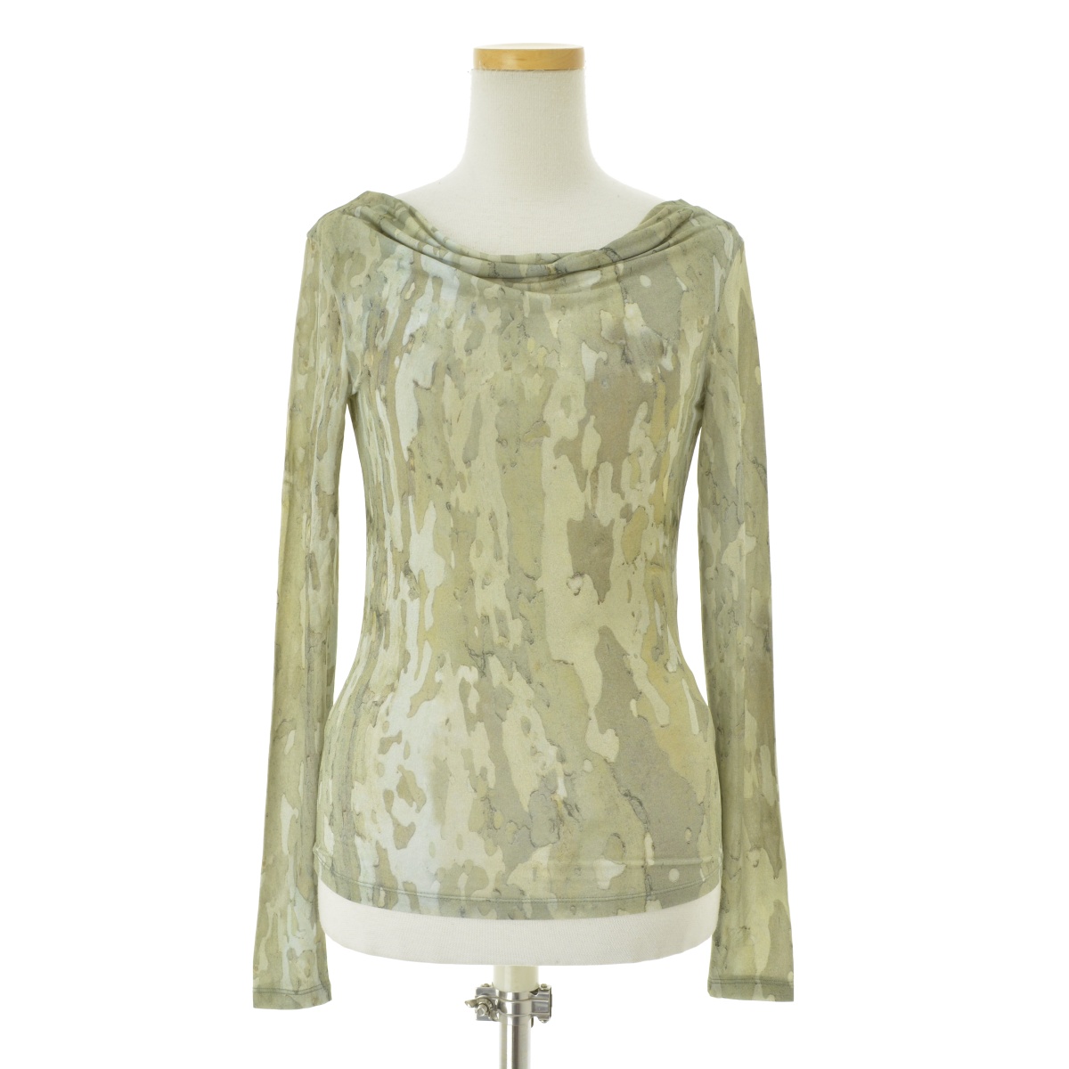 Paloma Wool / ѥޥθ23SS QD7194 SEN Slightly transparent long-sleeved Arbol printĹµåȥרܺٲ