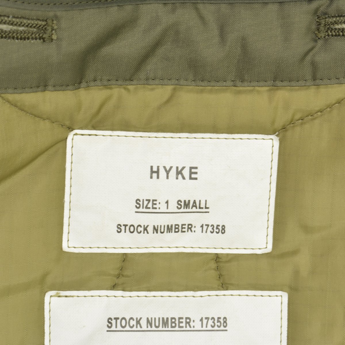 ブランド古着】HYKE / ハイク 222-17358 QUILTED LINER COAT ...