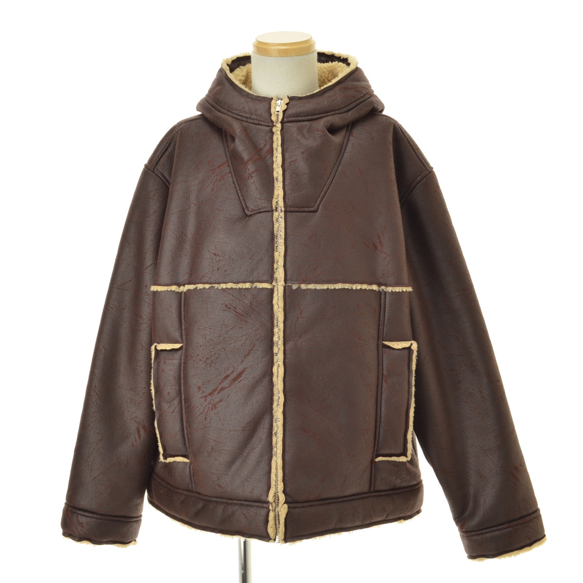 SUPREME / ץ꡼θ23SS Faux Shearling Hooded Jacket㥱åȡרܺٲ