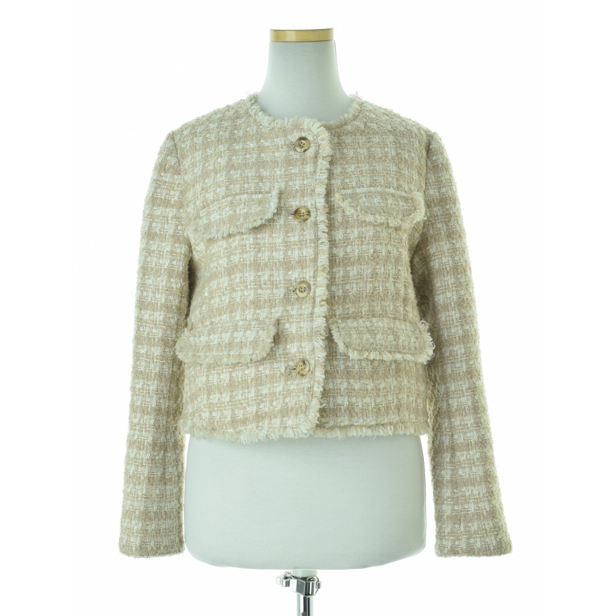 Her lip to / ϡåץȥθ1214306064 Wool-Blend Fancy Tweed Jacket㥱åȡרܺٲ