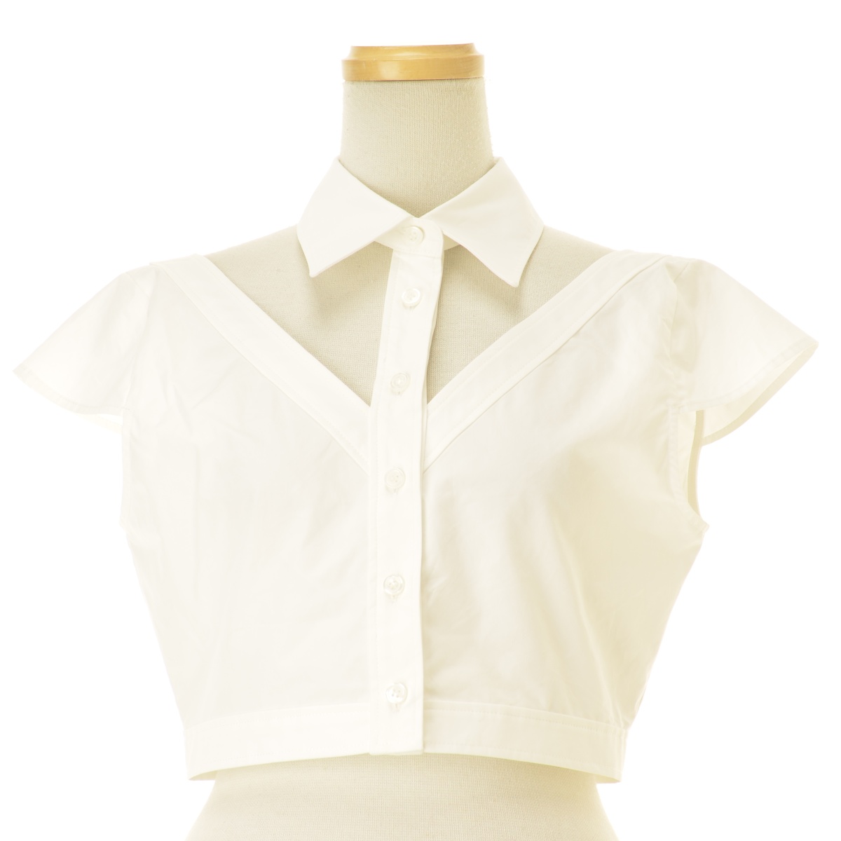 KIMHEKIM / إθPS24-SH04-WH Cut-Out Short Sleeved Cotton Shirtե꡼֥ġרܺٲ