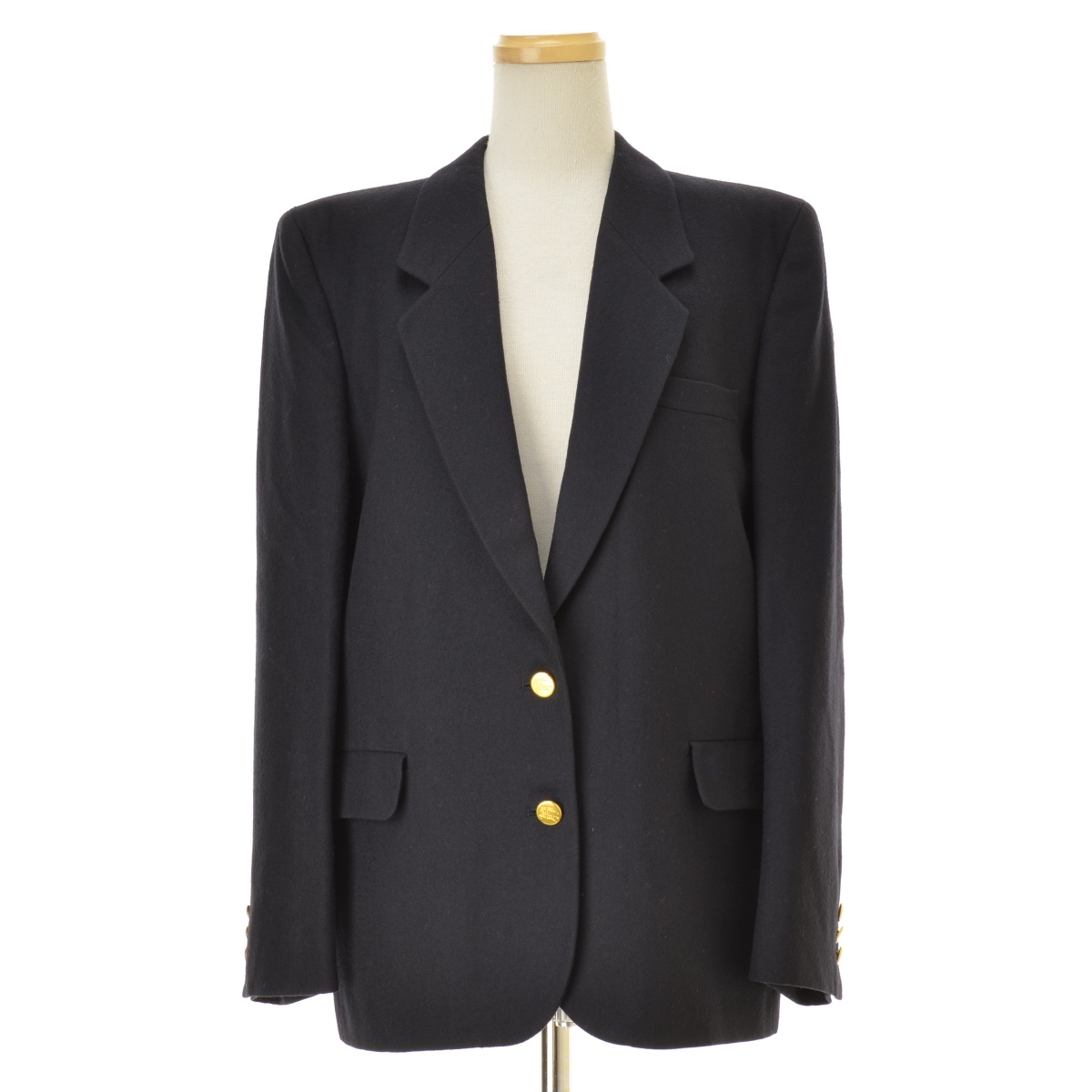BURBERRY テーラードジャケット ブラック 38 ウール フォーマル 