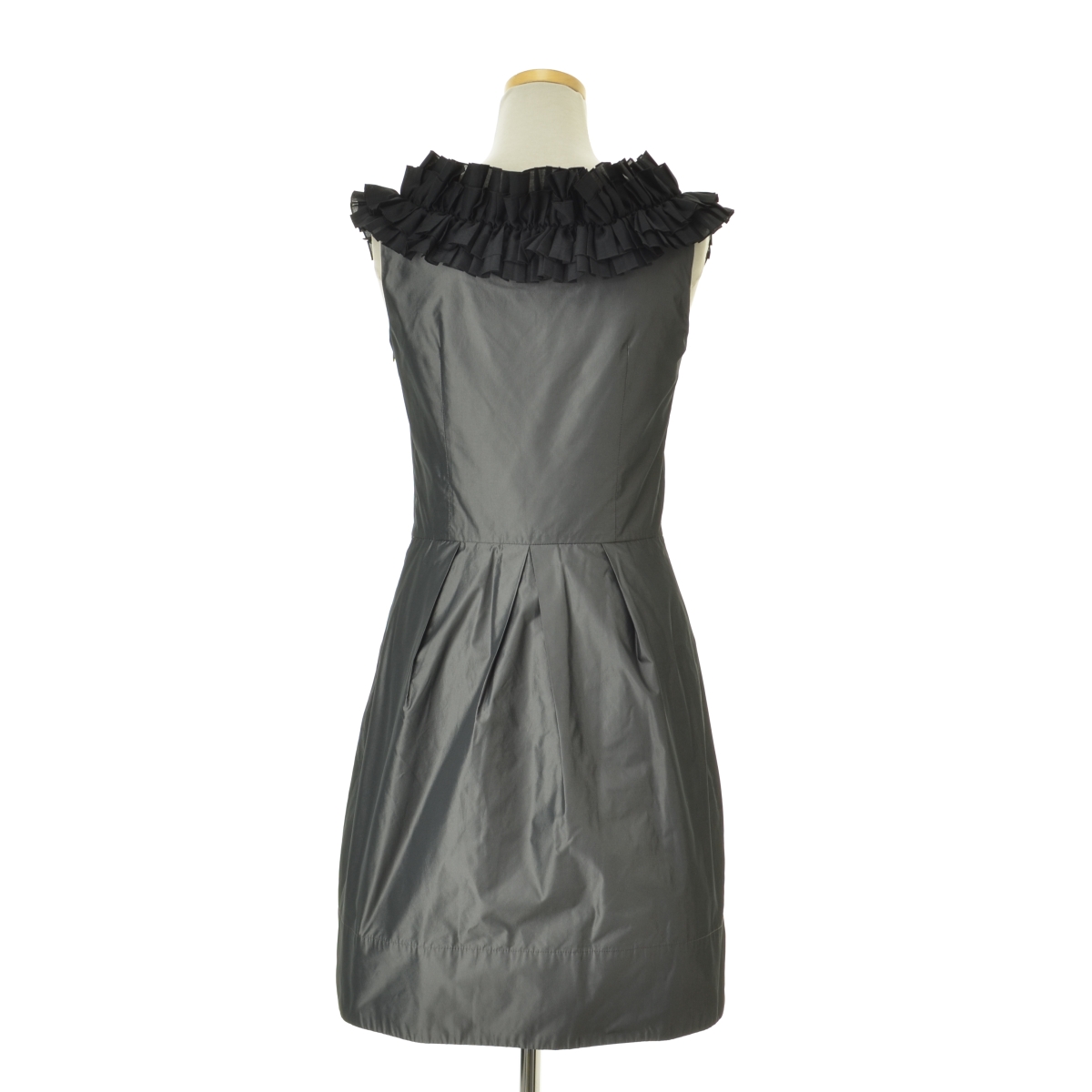 ブランド古着 Rubyrivet ルビーリベット タックフリル ノースリーブワンピース ノースリーブ ブランド古着の買取販売カンフル