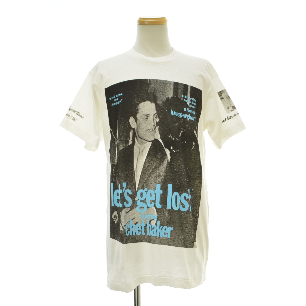 Bruce Weber / ブルース ウェーバー 80s FRUIT OF THE LOOM ボディ Let's get lost chest  baker 半袖Tシャツ 【ヴィンテージ】-ブランド古着の買取販売カンフル