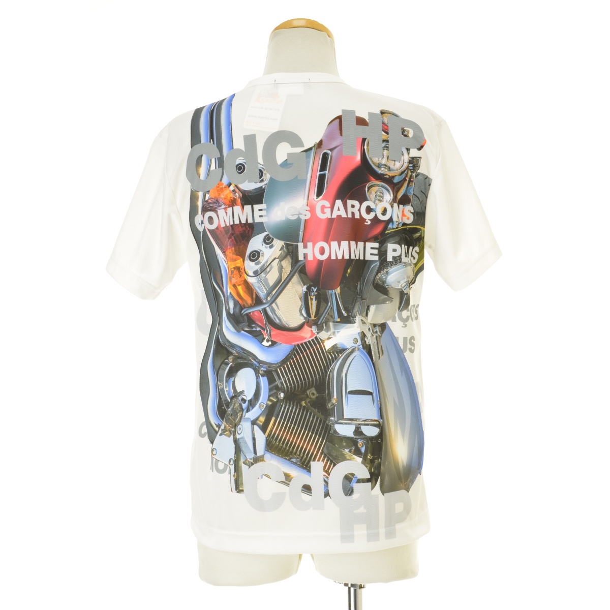 COMME des GARCONS HOMME PLUS / コムデギャルソンオムプリュス 21SS AD2020 PG-T018  motorcycle graphic モーターサイクル グラフィック 半袖Tシャツ -ブランド古着の買取販売カンフル