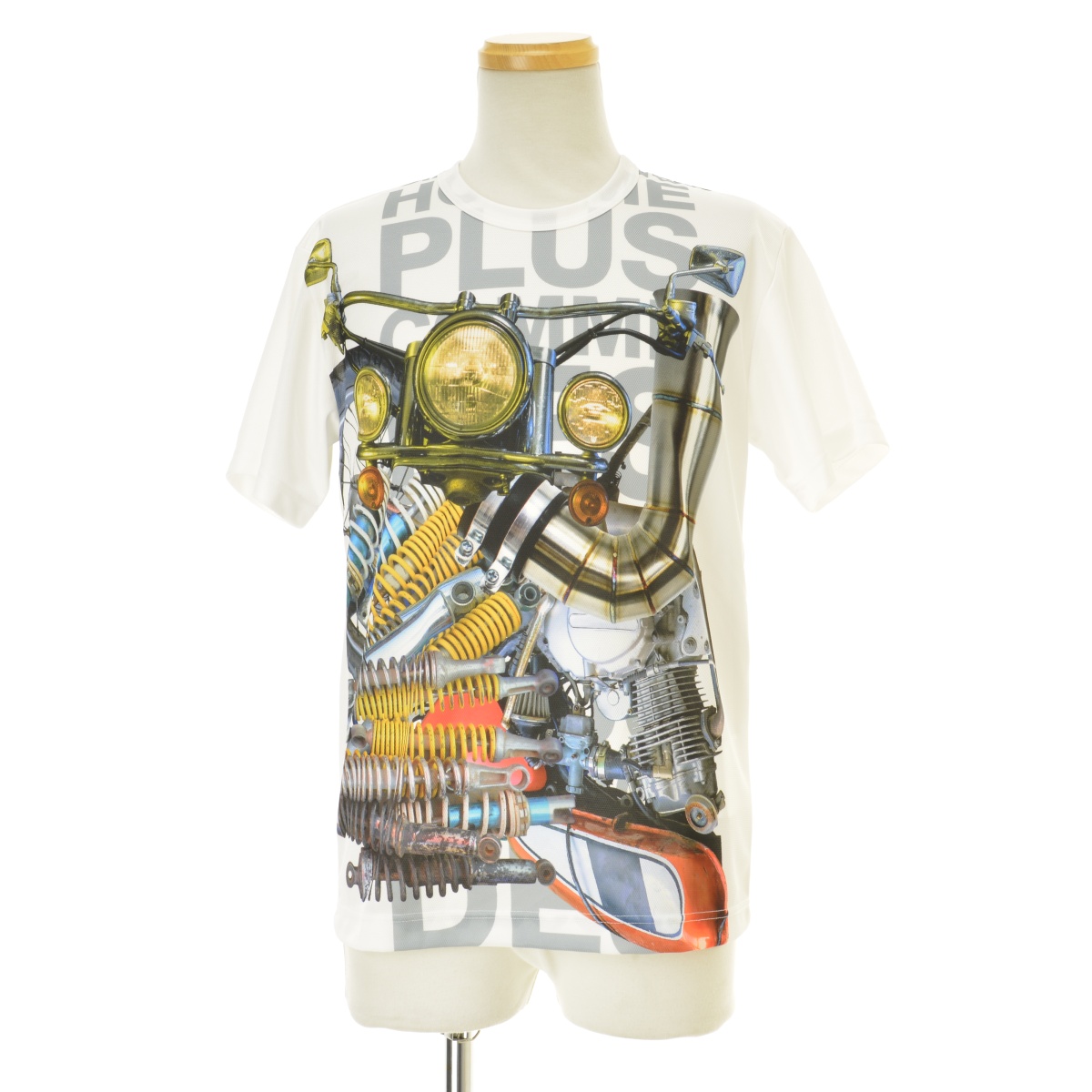 COMME des GARCONS HOMME PLUS / コムデギャルソンオムプリュス 21SS AD2020 PG-T018  motorcycle graphic モーターサイクル グラフィック 半袖Tシャツ -ブランド古着の買取販売カンフル