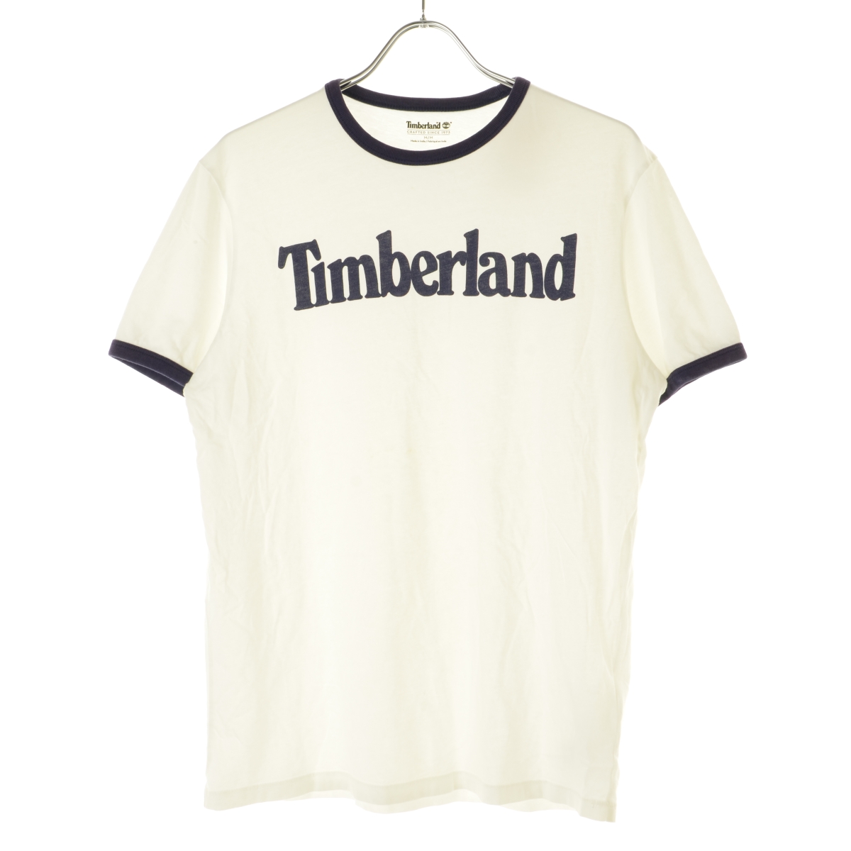 TIMBERLAND / ティンバーランド ロゴプリントリンガー 半袖Tシャツ -ブランド古着の買取販売カンフル