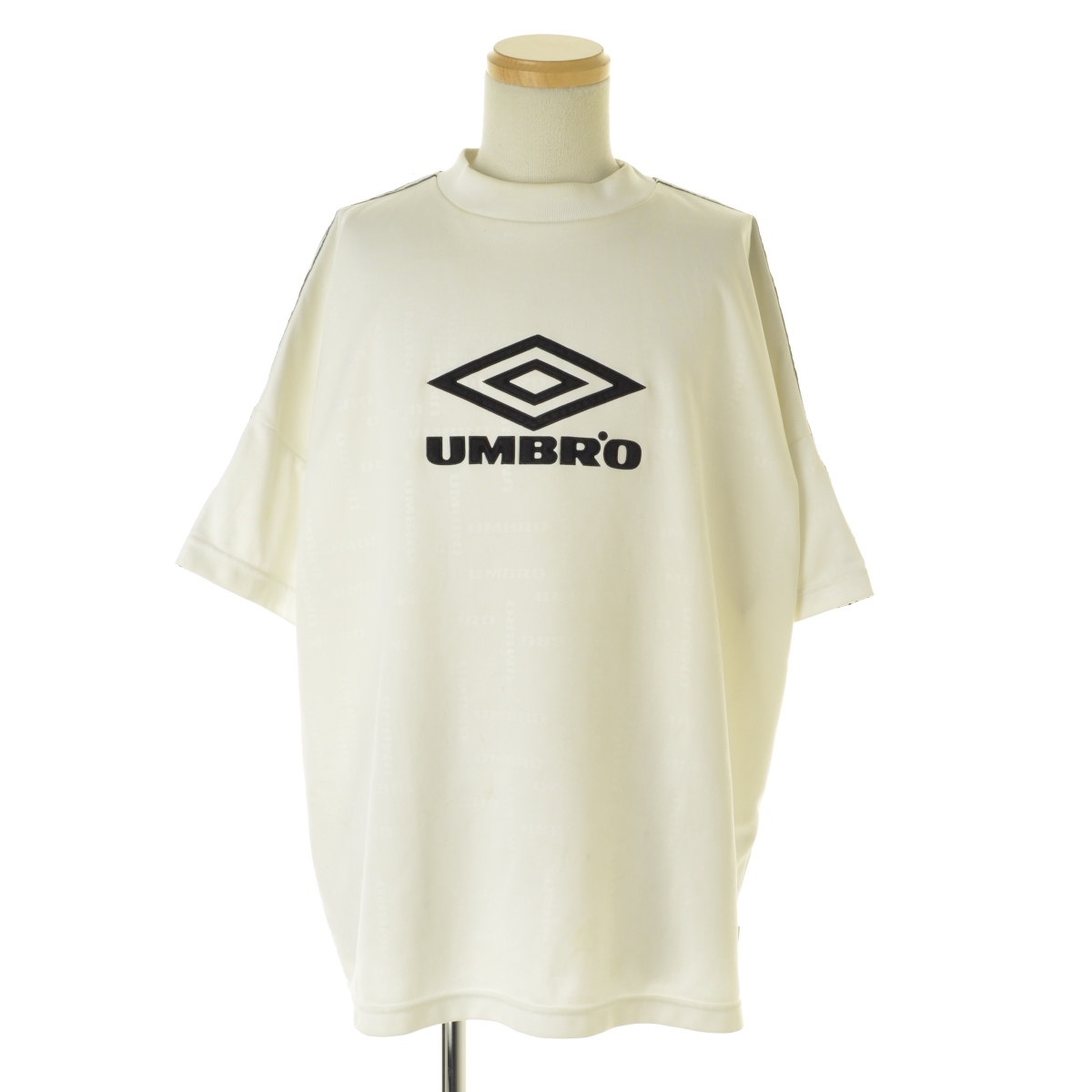 XL実寸【UMBRO】90s〜 ジャガードロゴ ゲームシャツ半袖カットソー