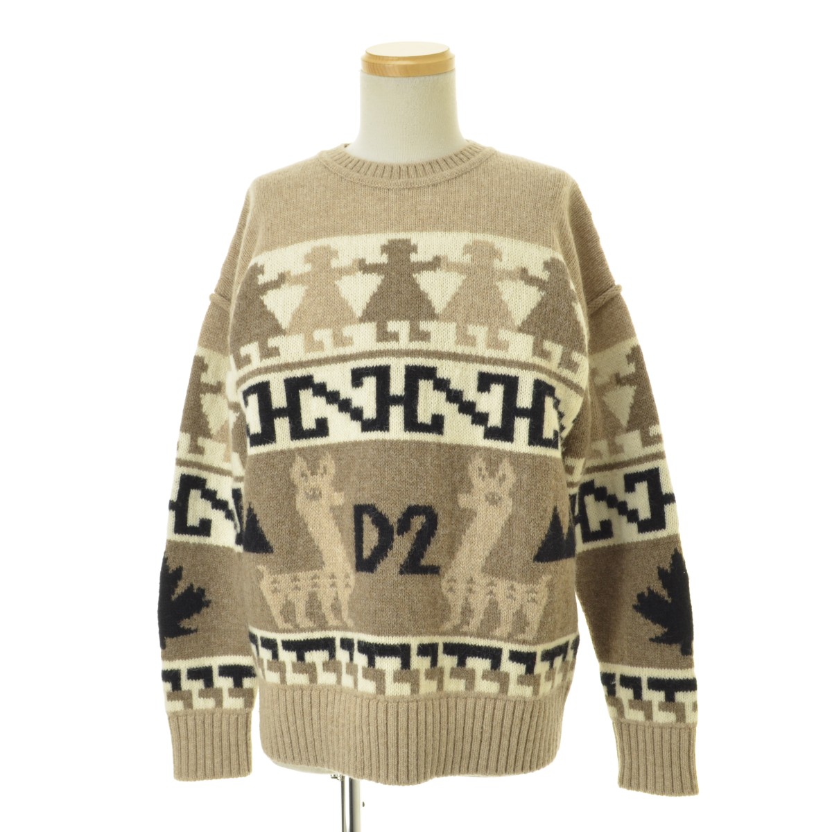 DSQUARED2 / ǥɤθ22AW S74HA1257 LLAMA PULLOVER ΥǥåѥĹµ˥åȥרܺٲ