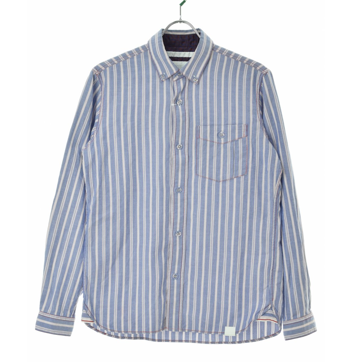 White Mountaineering / ۥ磻ȥޥƥ˥󥰤θWM1471117 Royal Oxford Stripe Big Pocket Shirt åեɥȥ饤Ĺµġרܺٲ