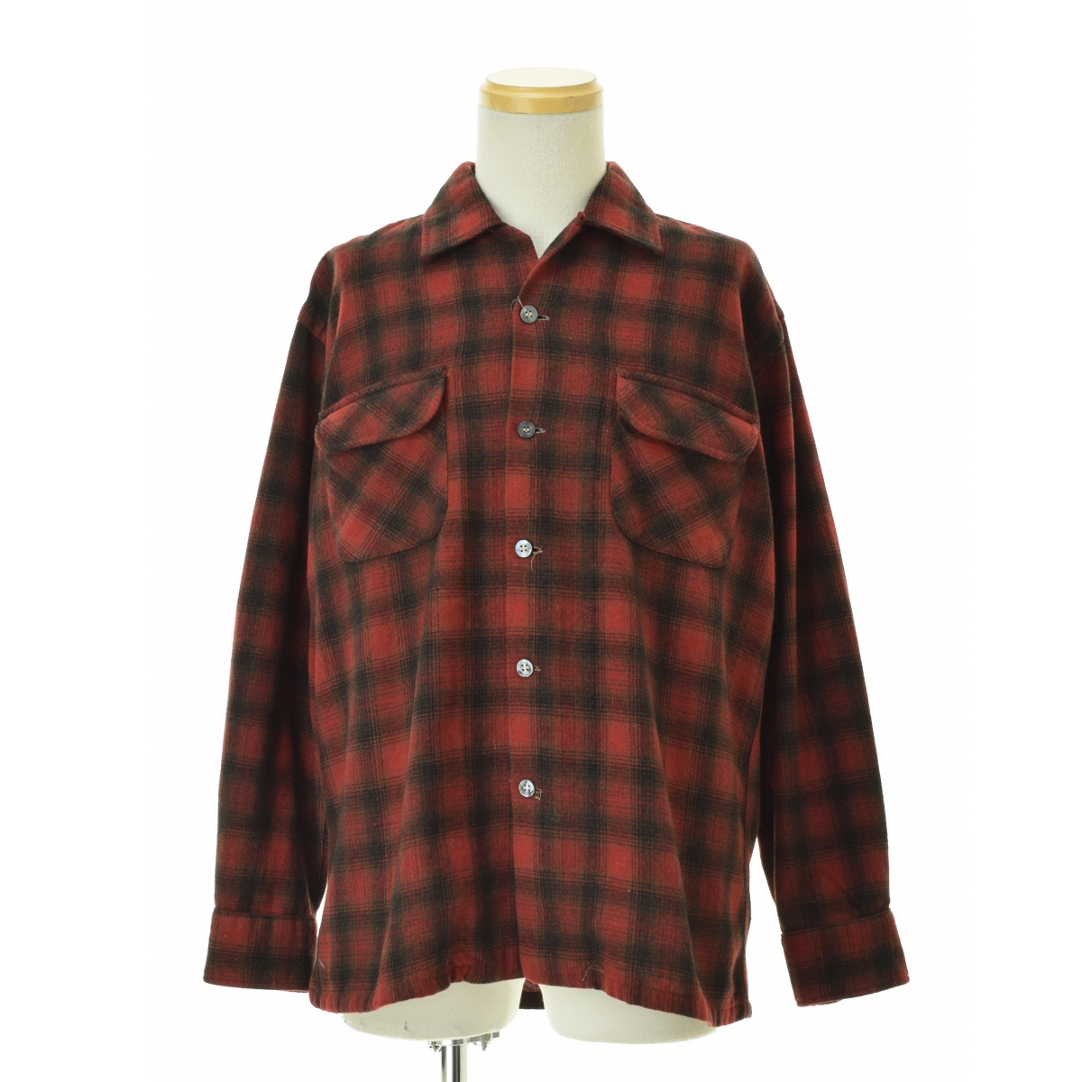 70s】town craft オンブレ開襟シャツ