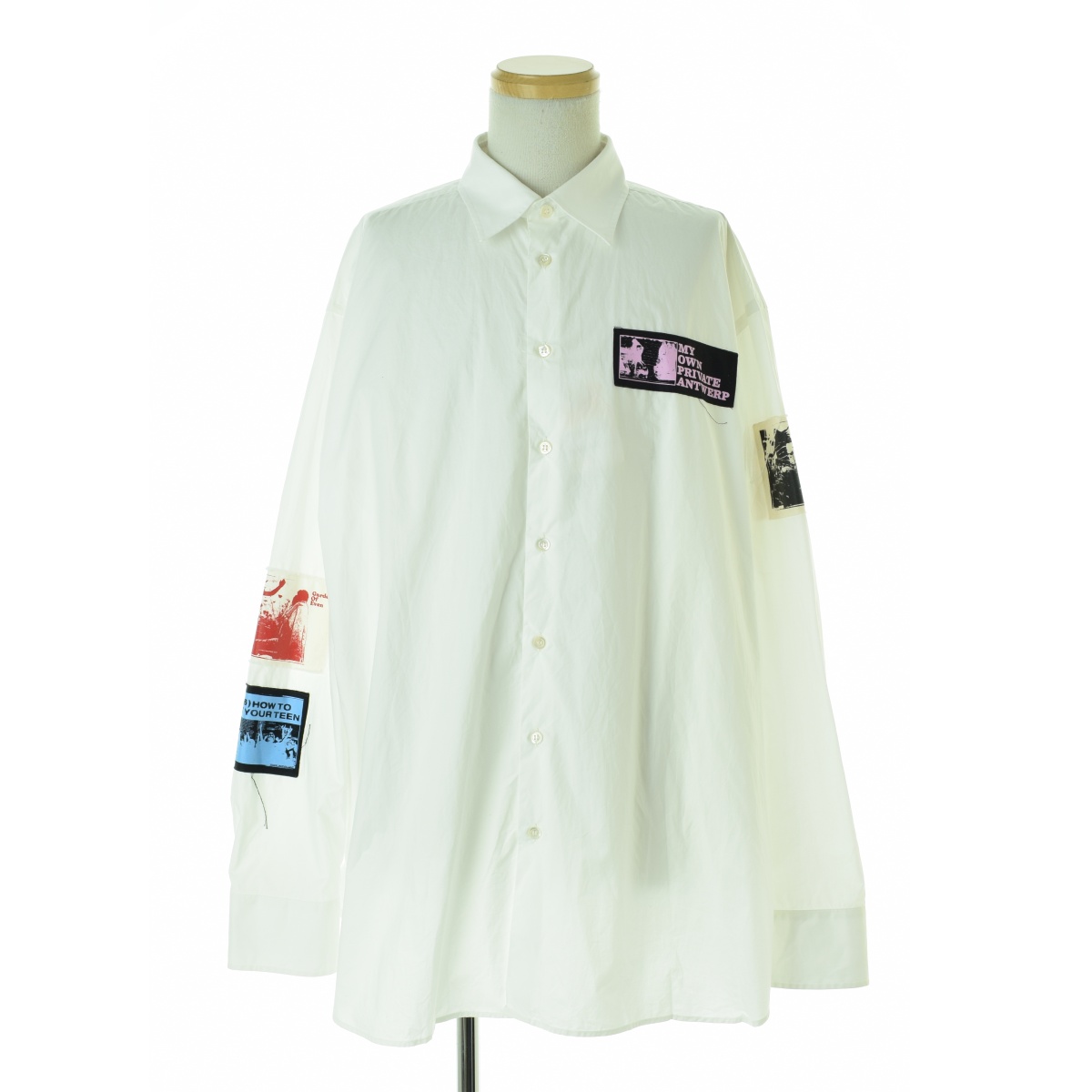 RAF SIMONS / ե󥺤θ20SS OVERSIZED SHIRT WITH PATCHES ѥåСĹµġרܺٲ