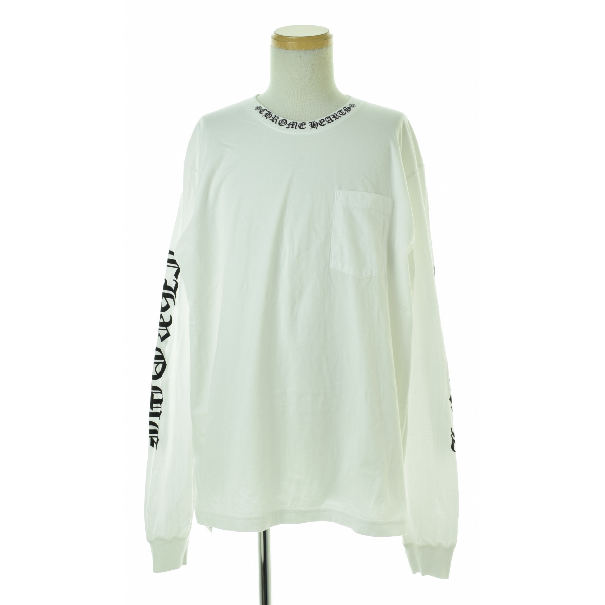 CHROME HEARTS / ϡĤθOLD ENGLISH NECK LOGO LS POCKET TEE ݥå ꡼ĹµTġרܺٲ