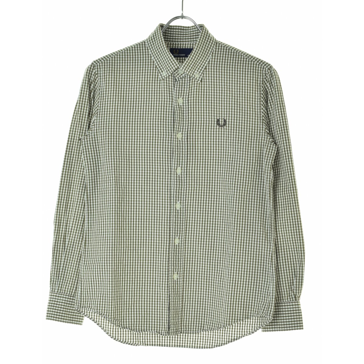 FRED PERRY / եåɥڥ꡼θF4409 Laurel Leaf Dyed Check L/S Shirt ꡼ 󥬥åĹµġרܺٲ