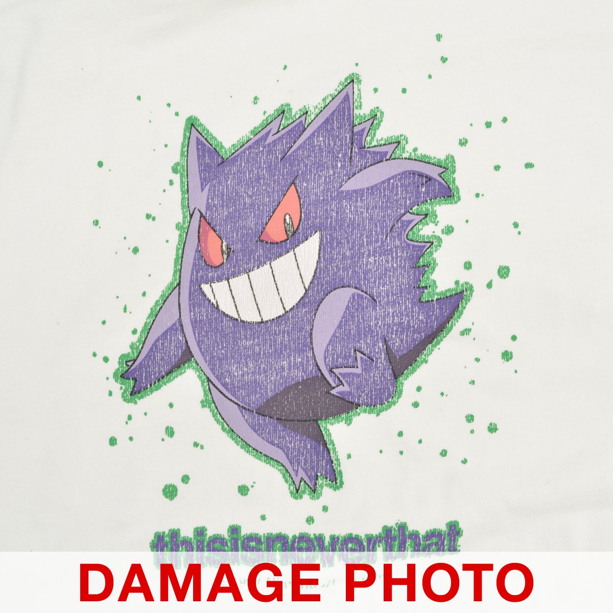 thisisneverthat × POKEMON / ディスイズネバーザット × ポケモン ゲンガー 半袖Tシャツ -ブランド古着の買取販売カンフル