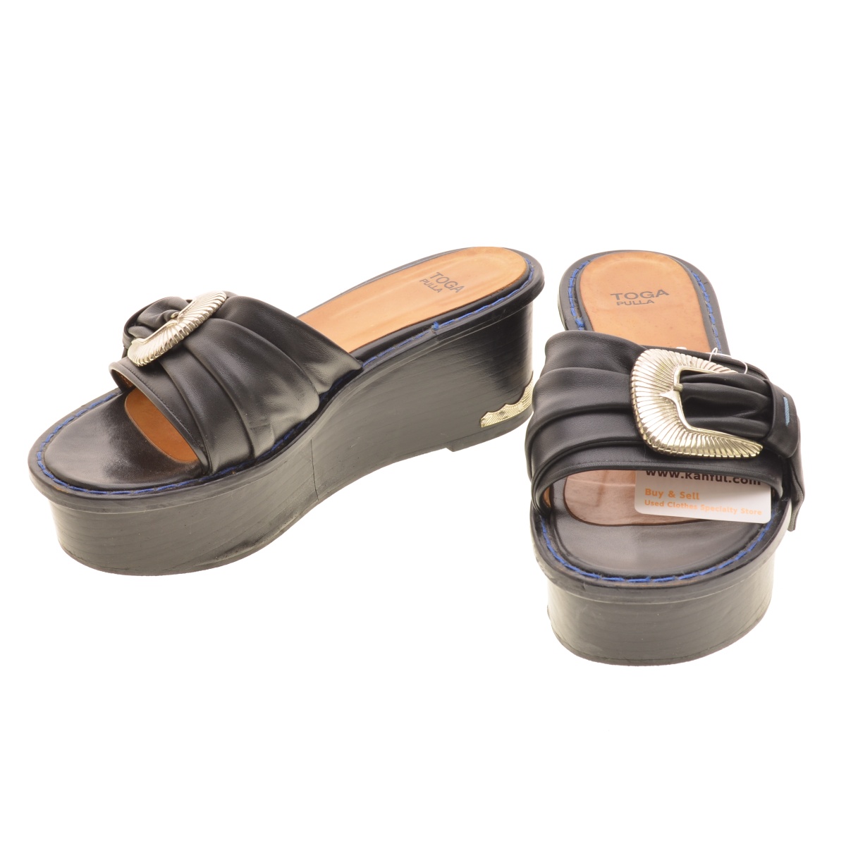 TOGA PULLA / ȡץθTP91-AJ964 0918G Metal platform sandals ᥿ ץåȥե 󥵥רܺٲ