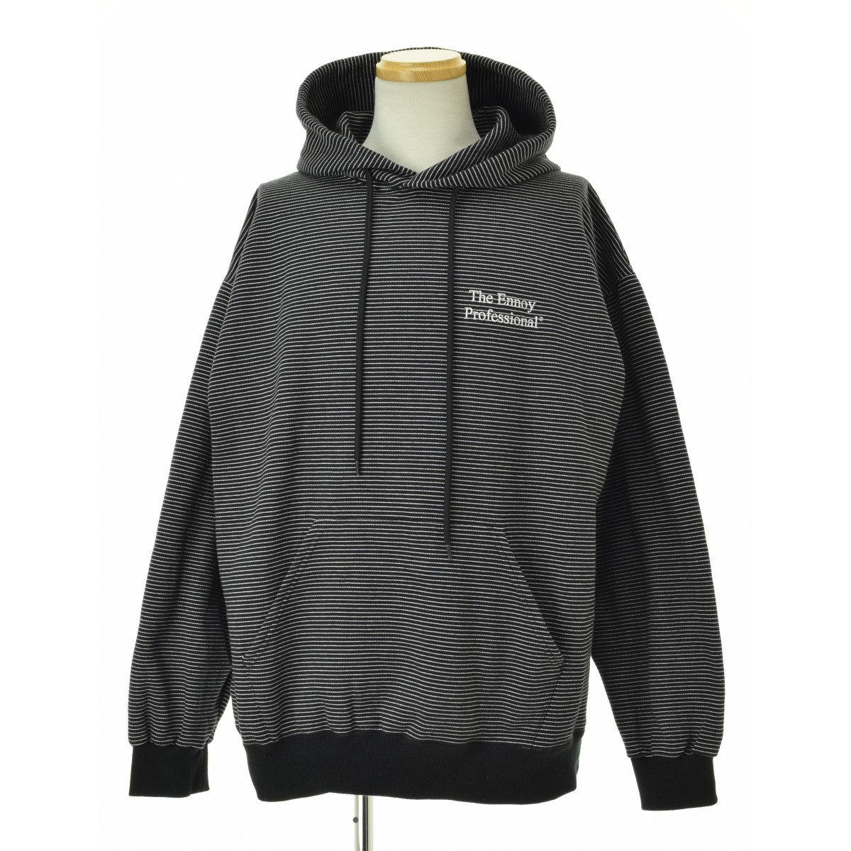 ennoy border hoodie black XL パーカー ennoy BORDER HOODIE SWEAT