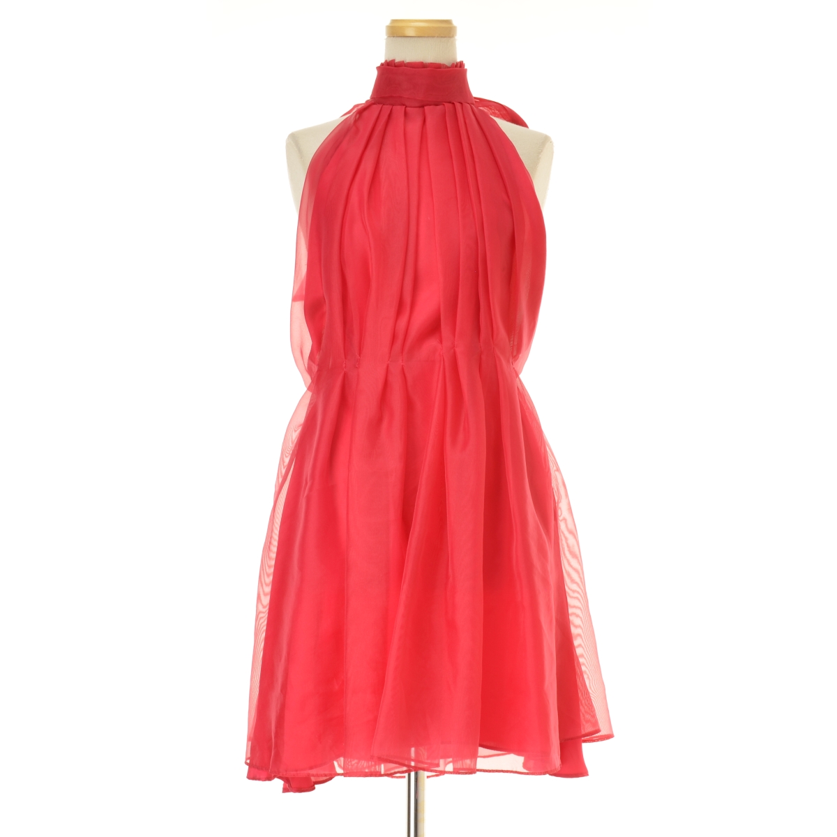 ZARA　STEVEN MEISEL レザー ホルターネック ワンピース　M ZARA STEVEN MEISEL レザー ホルターネック ワンピース M