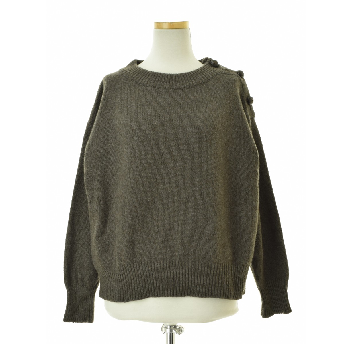 マーガレットハウエル ニット セーター 長袖 ウール/カシミヤ混  